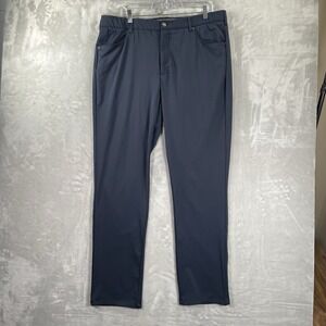 Johnnie-O Pants men's 38x32 Performance Chino Straight Fit Casual Stretch Blue